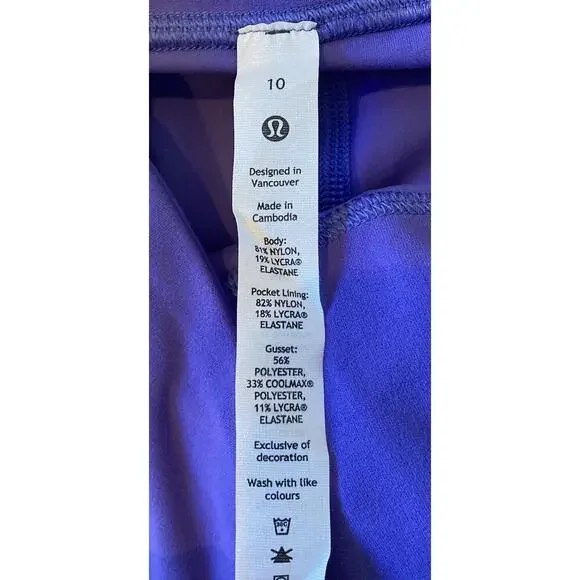 Lululemon High Rise Align Flare Leg Leggings Size 10 Women’s Purple - Picture 3 of 8